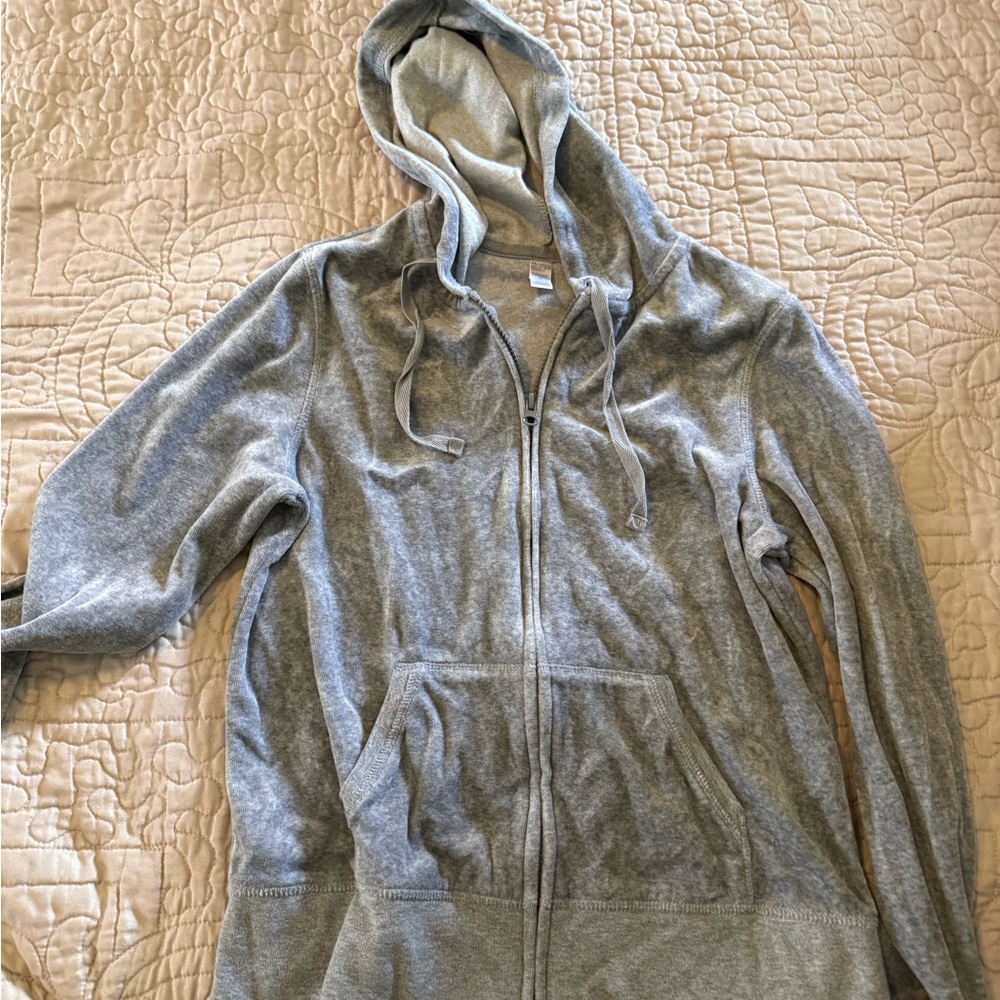 Old Navy Gray Zip-Up Hoodie